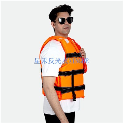 Oranje nylon zwemvestvest