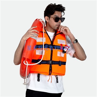 Oranje reflecterende strip reddingsvest