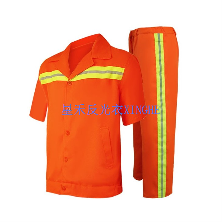 Werkpak met reflecterende strips